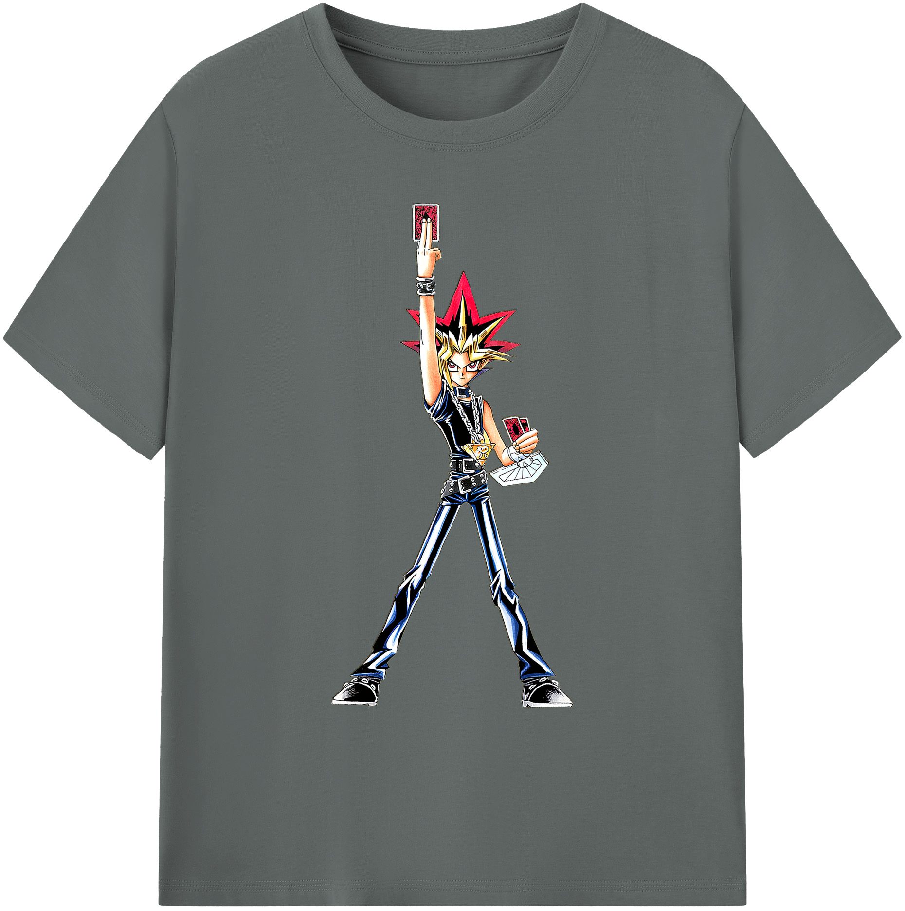 （画像用） 遊☆戯☆王 Yu-Gi-Oh! 綿100％ メンズ半袖Tシャツ｜肌触りやわらか＆通気性